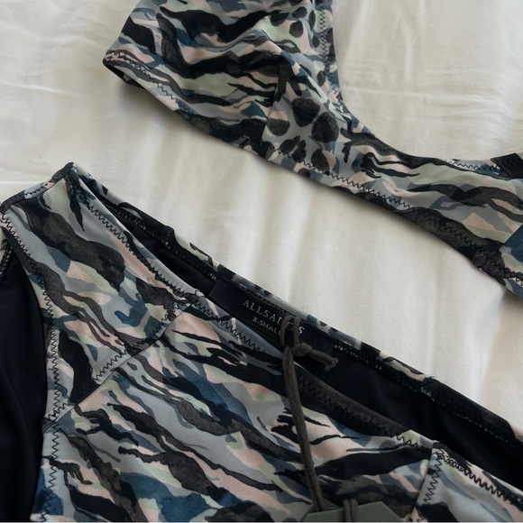 All Saints Camouflage Bikini Set - Black, Gray, White - Picture 2 of 3